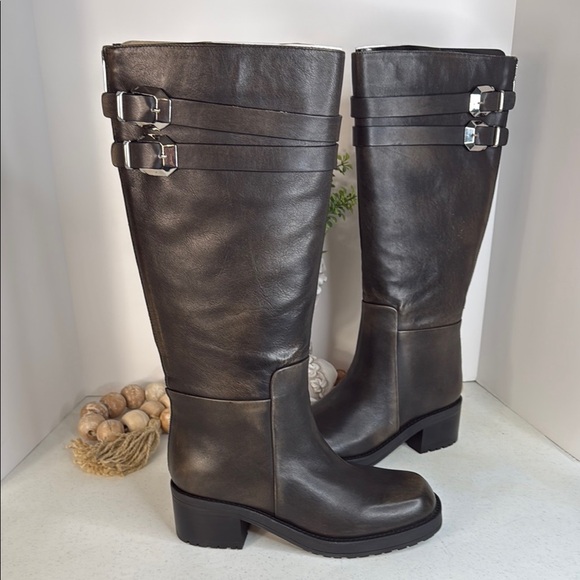 Marc Fisher Dariya Knee High Riding Boot Dark Brown Sz 10 - Picture 3 of 15